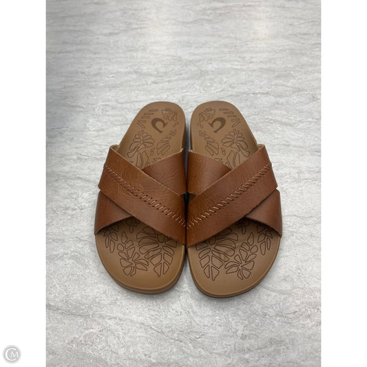 Sandals Flats By Olukai In Brown, Size: 7