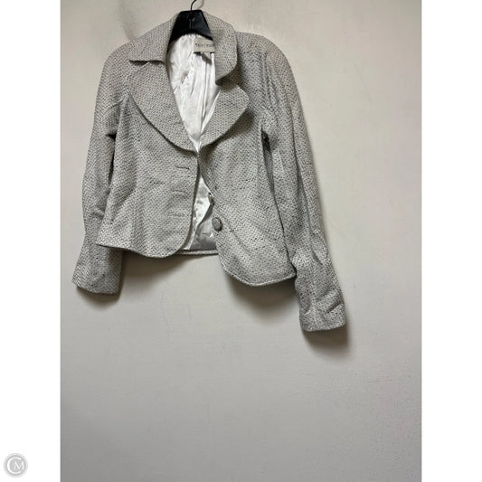 Blazer By White House Black Market In Grey & White, Size: S