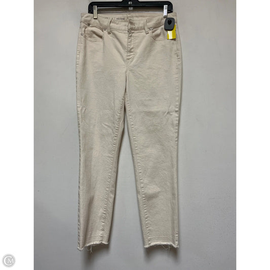 Jeans Skinny By Talbots In Cream Denim, Size: 8