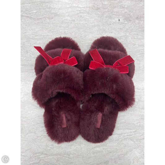 Slippers By Maeve In Maroon, Size: 8.5
