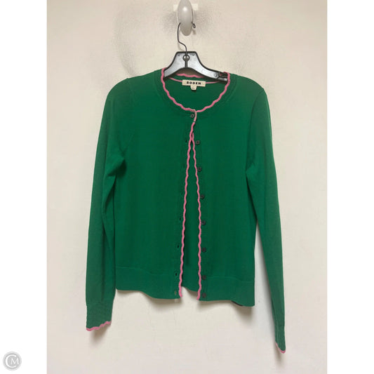Cardigan By Boden In Green & Pink, Size: S