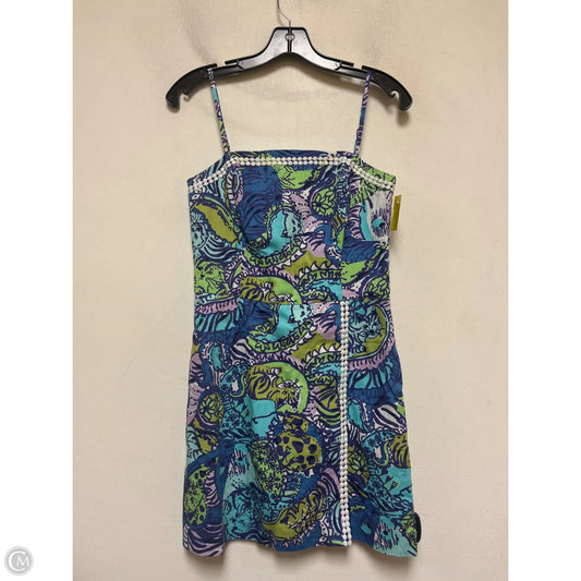 Dress Designer By Lilly Pulitzer In Green & Purple, Size: Xs