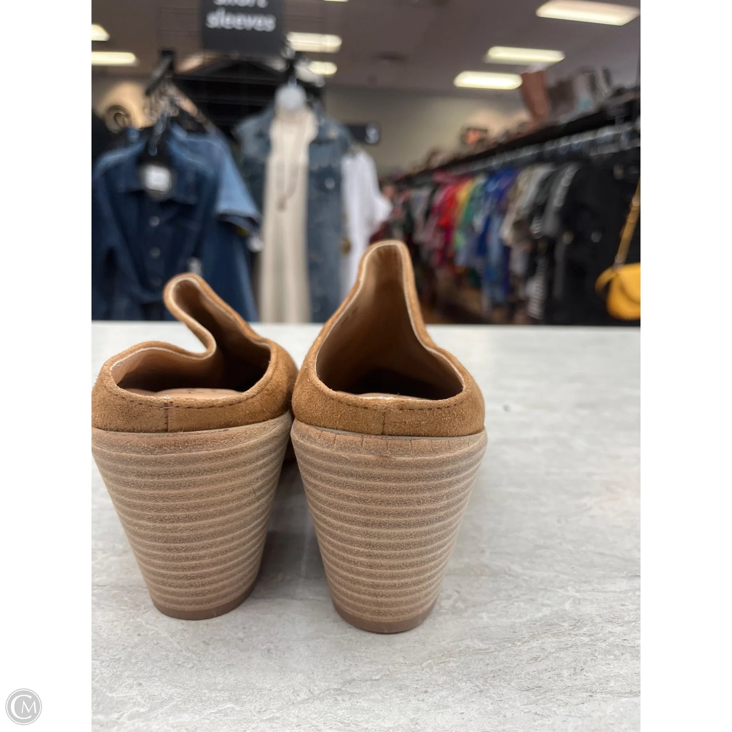 Shoes Heels Block By Clothes Mentor In Tan, Size: 10