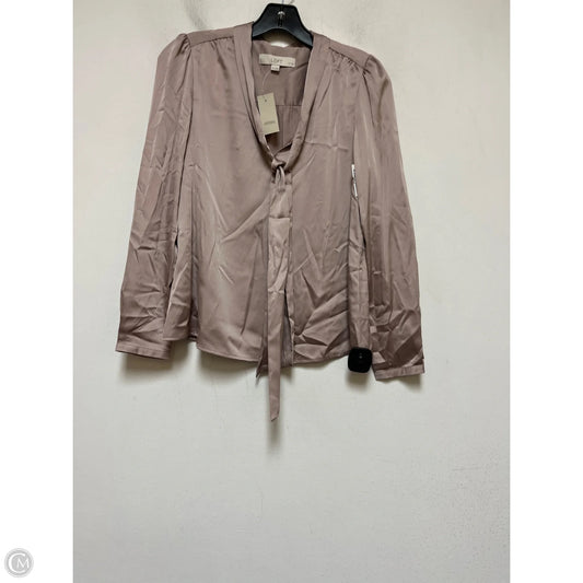 Top Long Sleeve By Loft In Taupe, Size: Sp