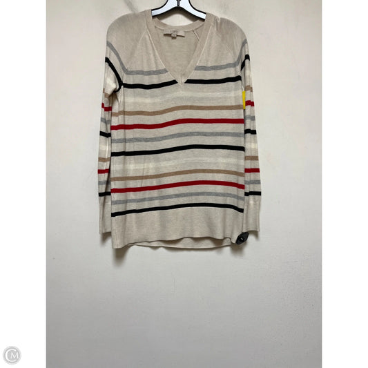 Top Long Sleeve By Loft In Striped Pattern, Size: Xs