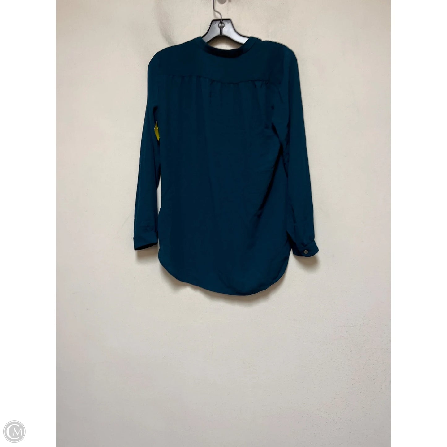 Top Long Sleeve By Loft In Teal, Size: Xsp