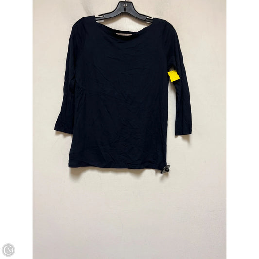 Top Long Sleeve Basic By Loft In Navy, Size: Xs
