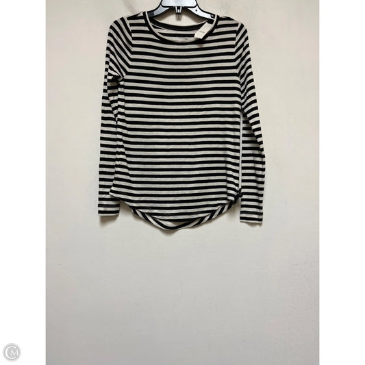 Top Long Sleeve Basic By Loft In Striped Pattern, Size: Xs