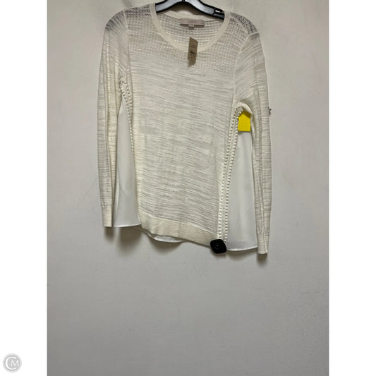 Top Long Sleeve By Loft In Cream, Size: Xsp