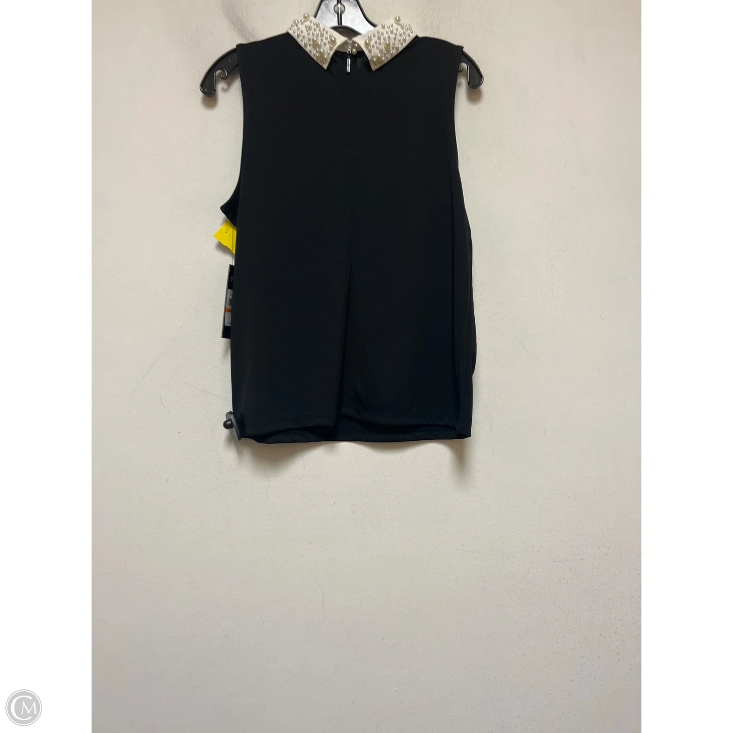 Top Sleeveless Designer By Karl Lagerfeld In Black & White, Size: S