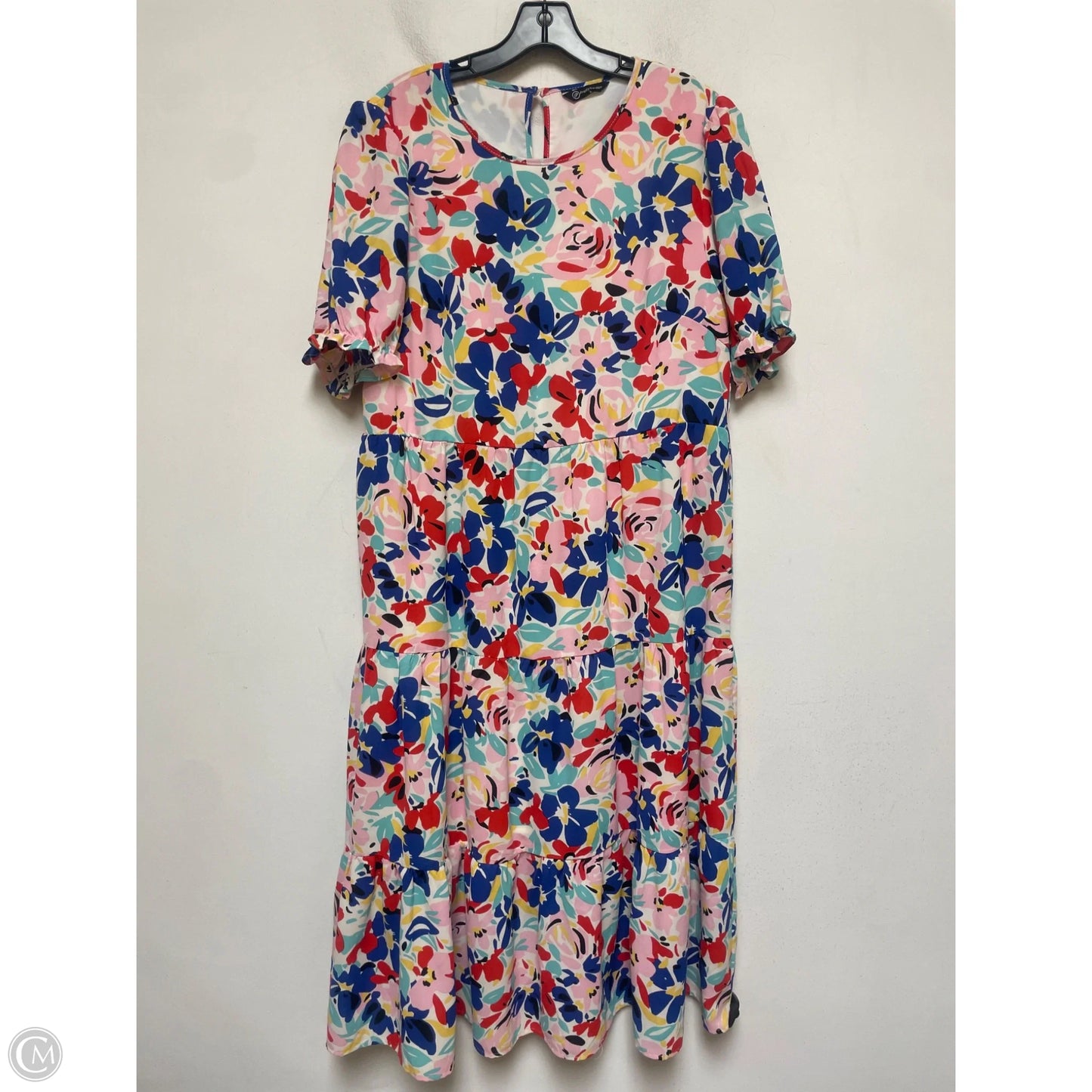 Dress Casual Midi By Prettygarden In Floral Print, Size: L