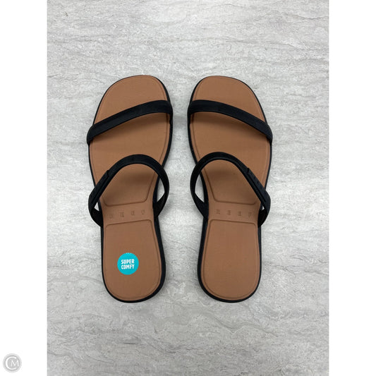 Sandals Flats By Reef In Black, Size: 7