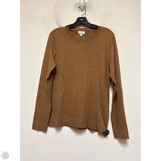 Top Long Sleeve By J. Crew In Brown, Size: M