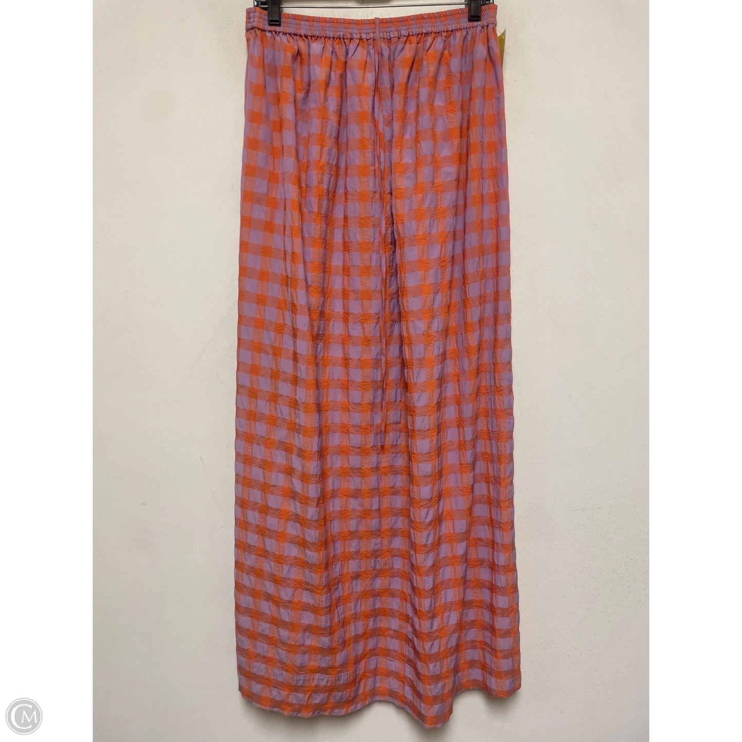 Dress Casual Midi By Zara In Orange & Purple, Size: S