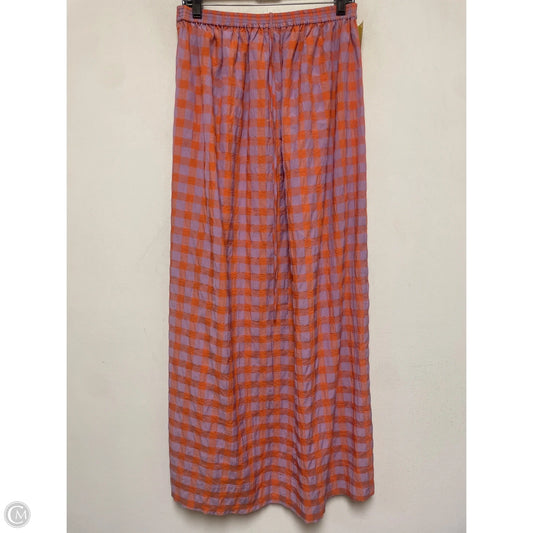 Dress Casual Midi By Zara In Orange & Purple, Size: S