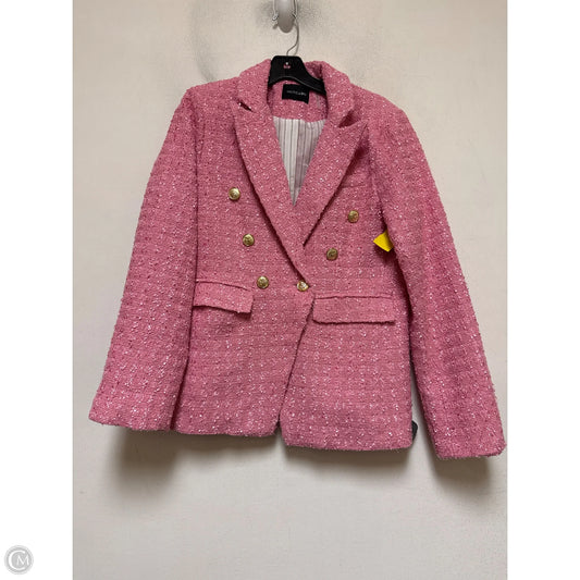Blazer By Clothes Mentor In Pink, Size: L