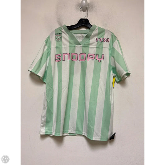 Top Short Sleeve By Clothes Mentor In Green & Pink, Size: L