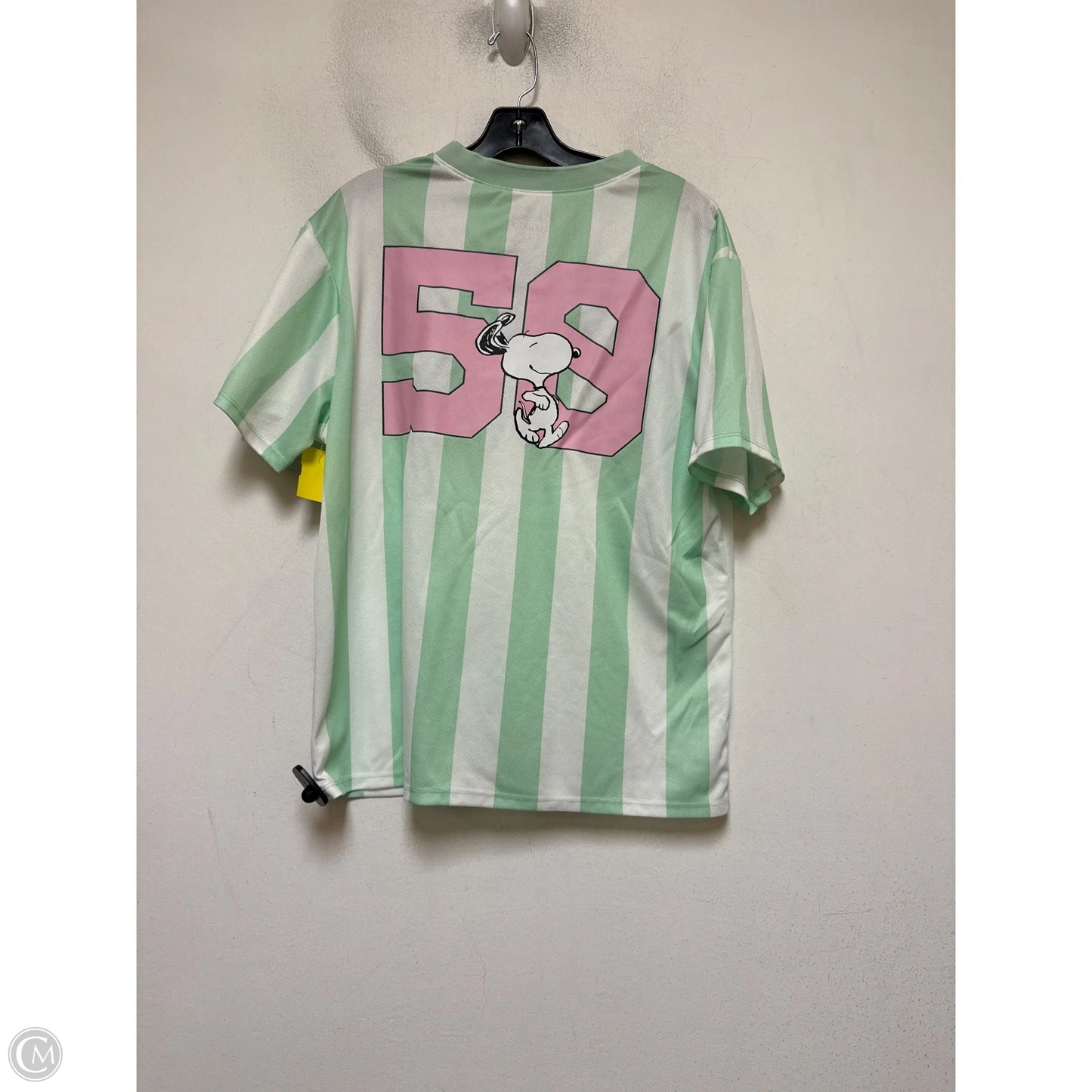Top Short Sleeve By Clothes Mentor In Green & Pink, Size: L