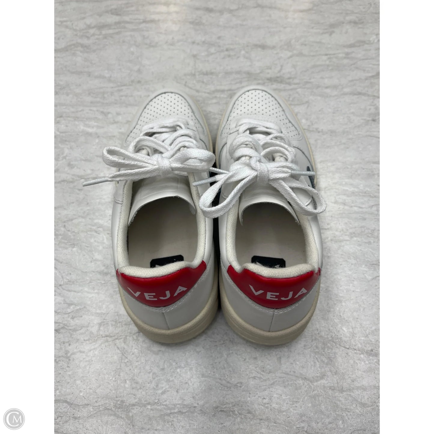 Shoes Sneakers By Veja In Blue Red & White, Size: 7