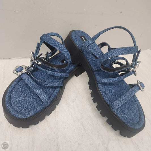 Sandals Luxury Designer By Marc Jacobs In Blue Denim, Size: 10