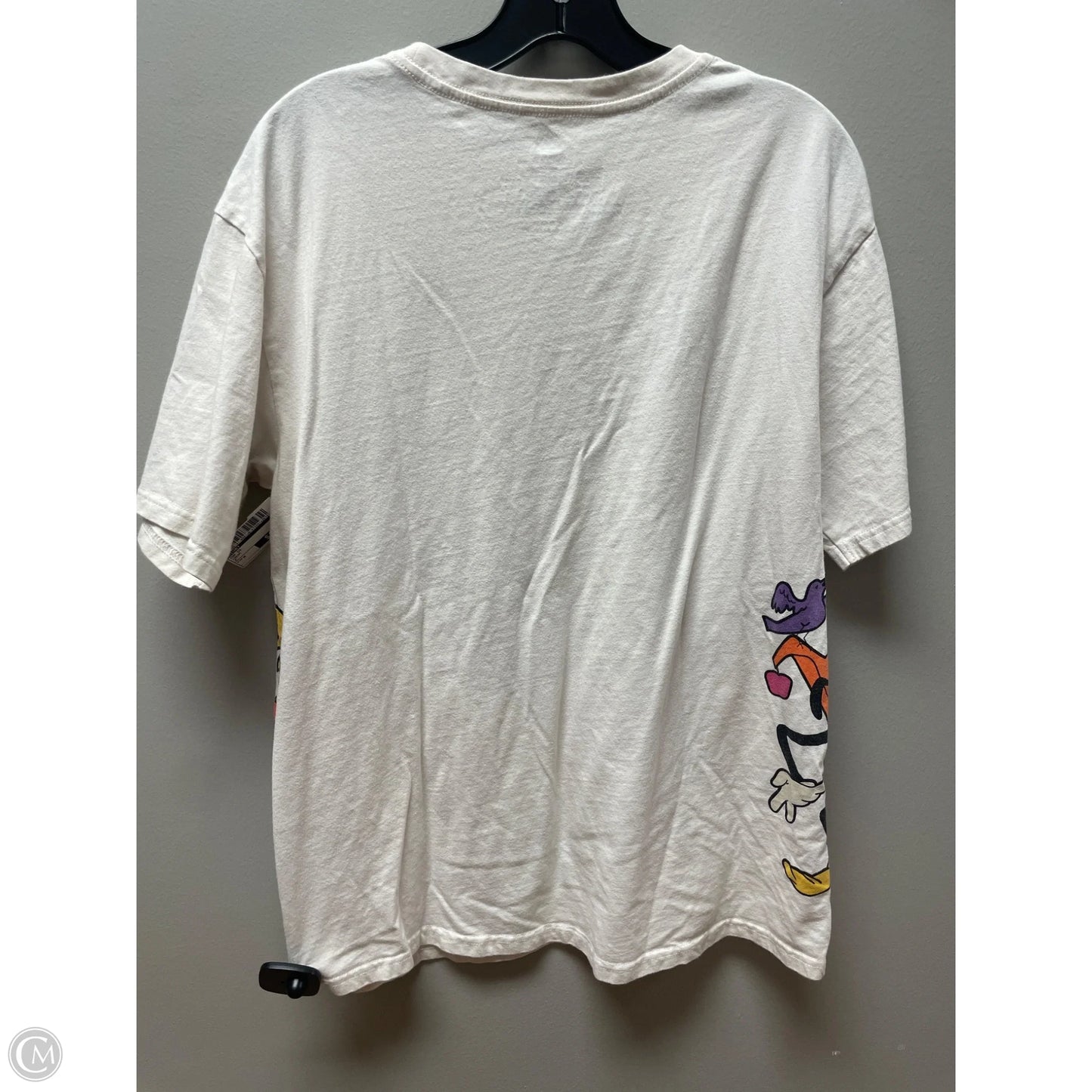 Top Short Sleeve By Disney In Cream, Size: M