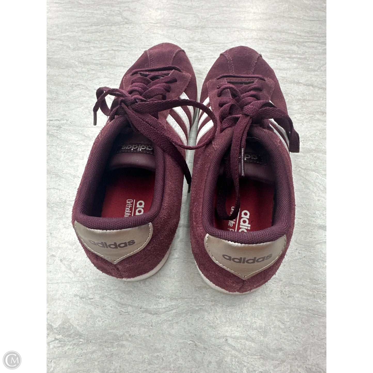 Shoes Sneakers By Adidas In Maroon, Size: 10