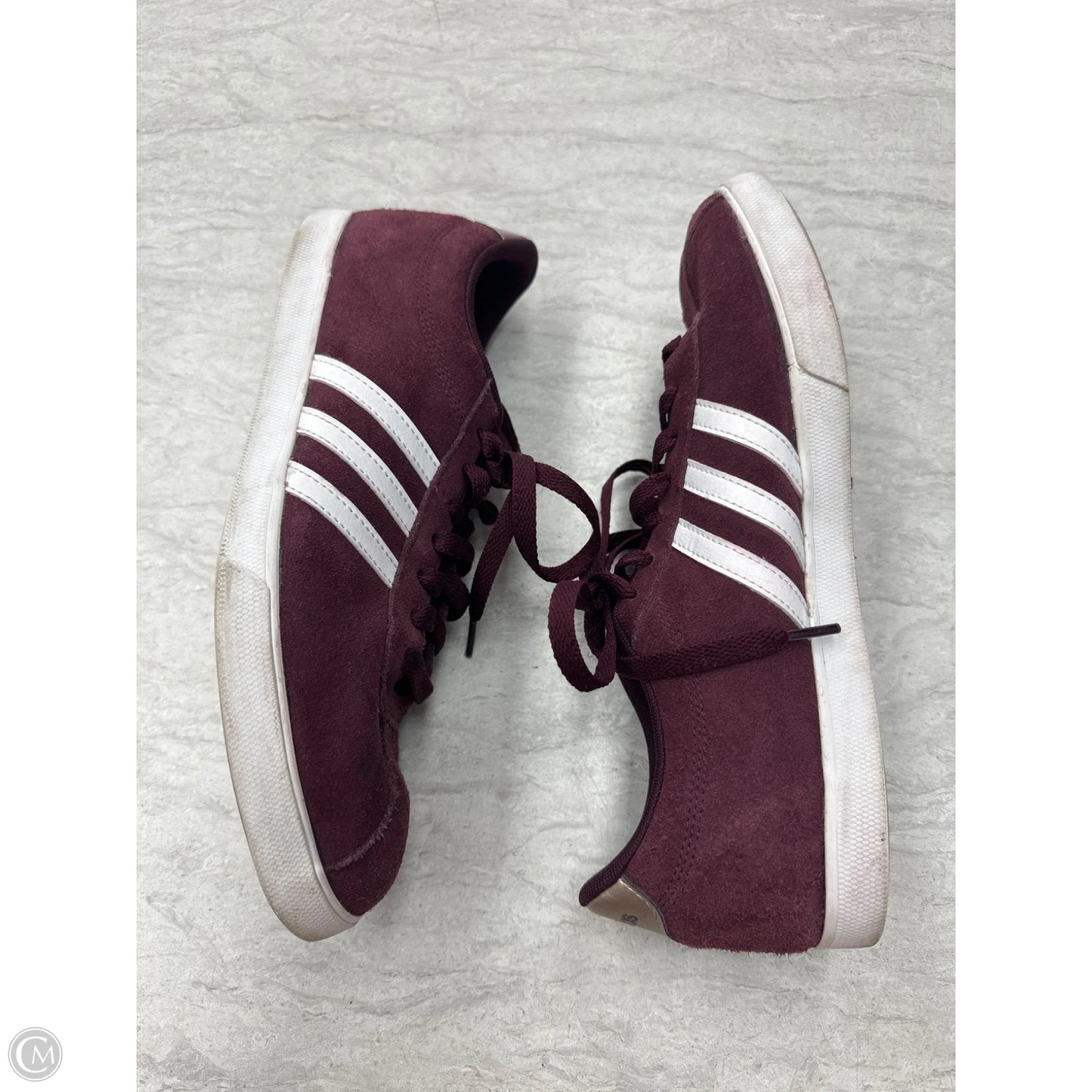Shoes Sneakers By Adidas In Maroon, Size: 10