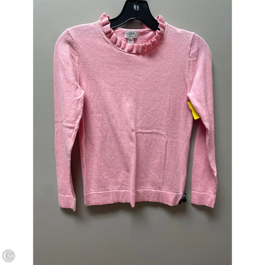 Top Long Sleeve By J. Crew In Pink, Size: Xxs