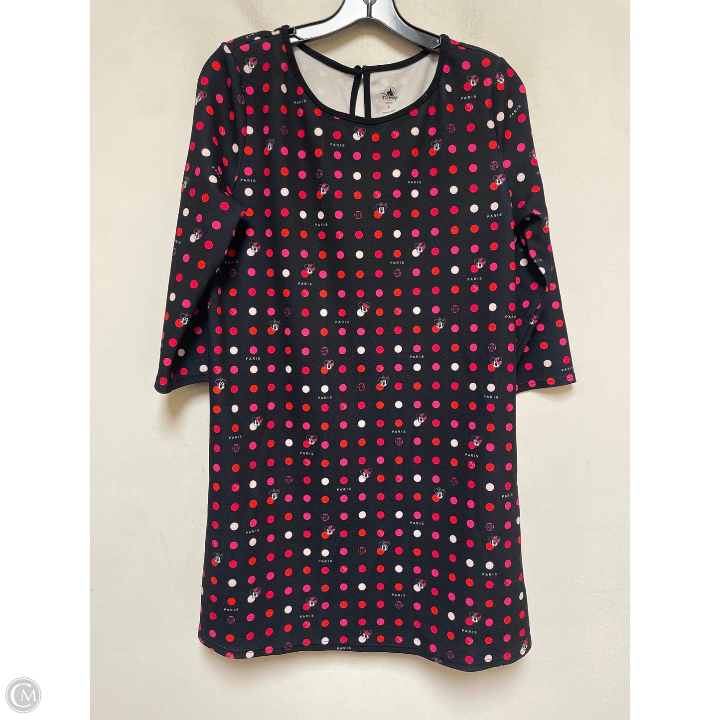 Dress Casual Short By Disney In Polkadot Pattern, Size: L