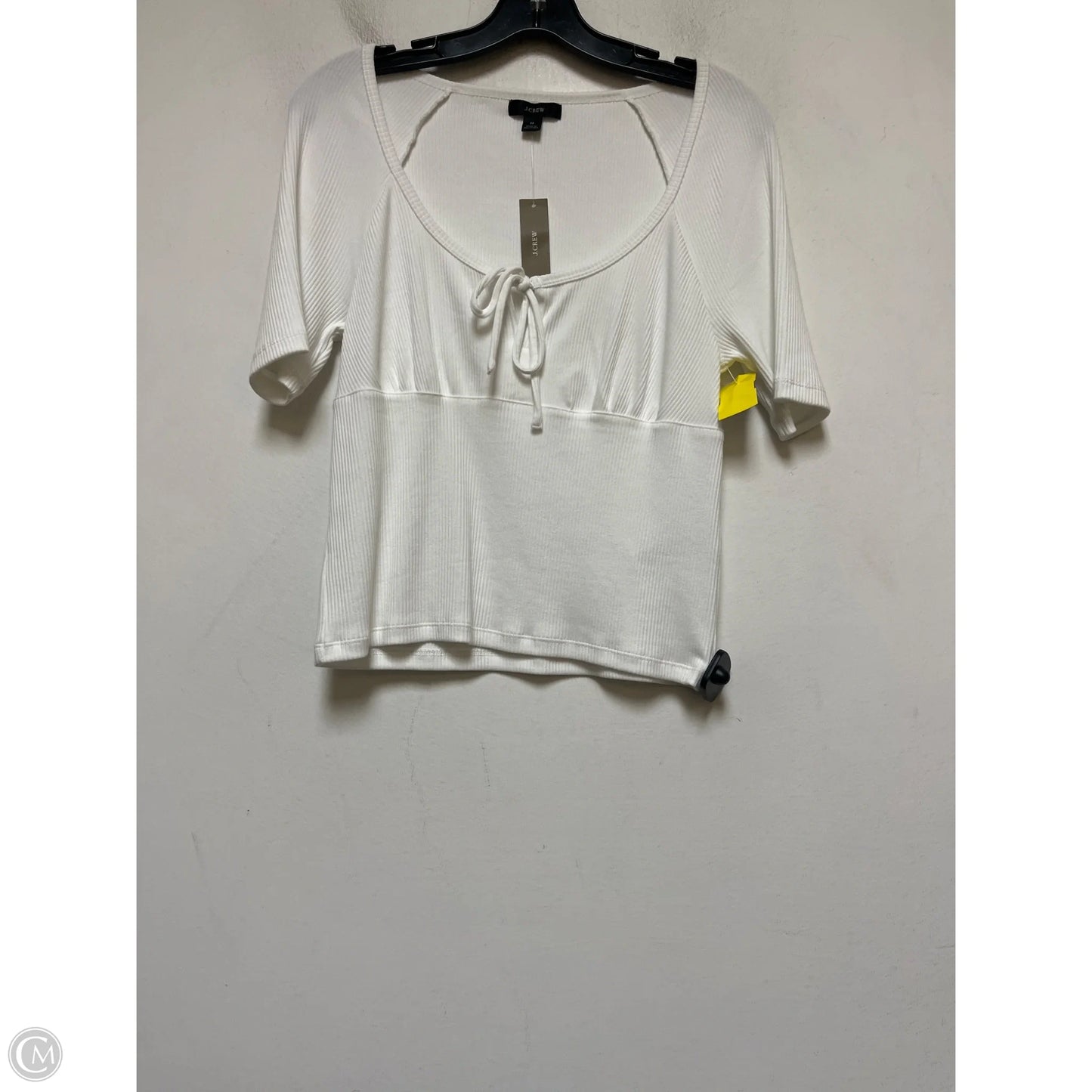 Top Short Sleeve By J. Crew In White, Size: M