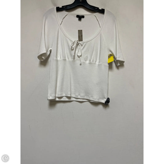 Top Short Sleeve By J. Crew In White, Size: M