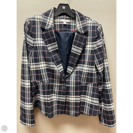 Blazer By Tommy Hilfiger In Plaid Pattern, Size: M