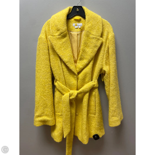 Coat Peacoat By Boden In Yellow, Size: Xl