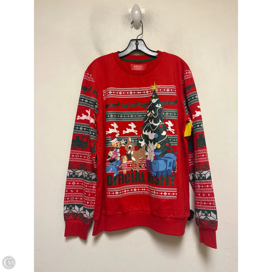 Sweater By Clothes Mentor In Red, Size: M