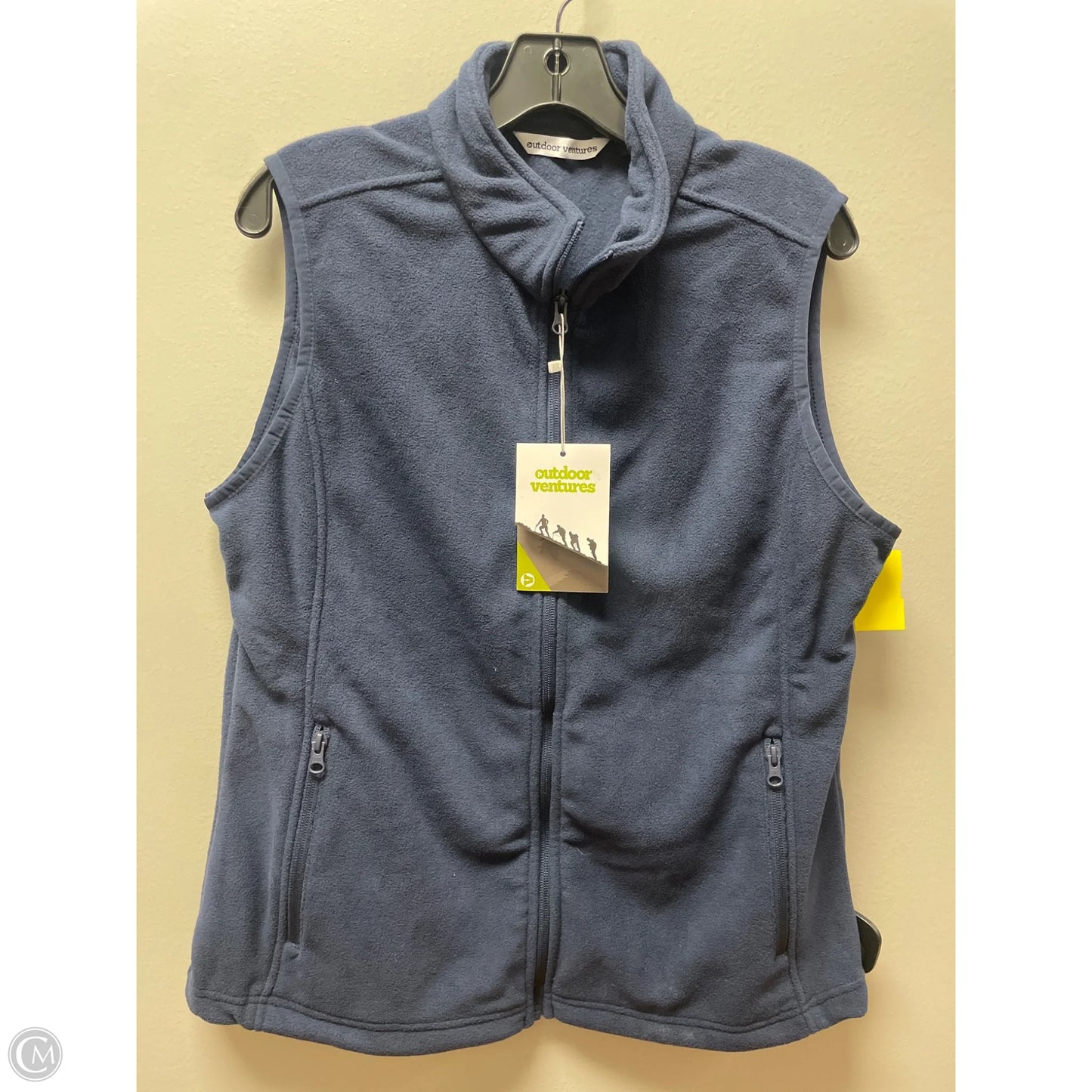 Vest Fleece By Clothes Mentor In Navy, Size: L