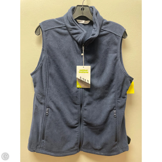 Vest Fleece By Clothes Mentor In Navy, Size: L