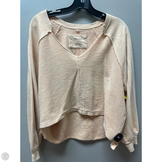 Top Long Sleeve By Pilcro In Orange, Size: M