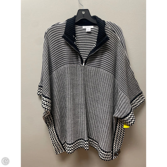 Sweater By Liz And Co In Black & White, Size: L