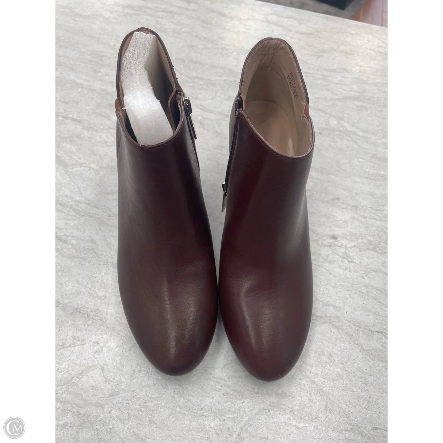 Boots Ankle Heels By H For Halston In Brown, Size: 7.5