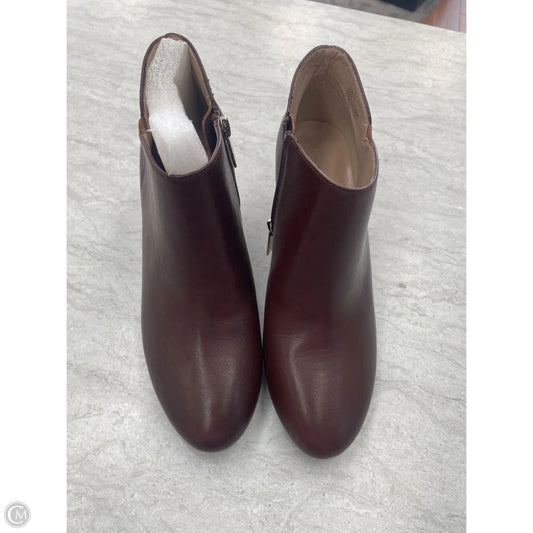 Boots Ankle Heels By H For Halston In Brown, Size: 7.5