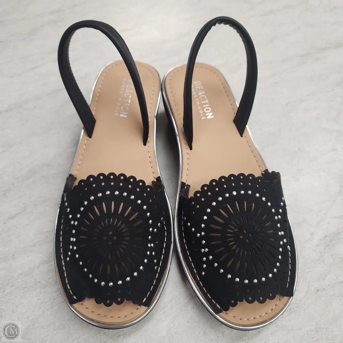 Sandals Heels Wedge By Kenneth Cole Reaction In Black, Size: 7