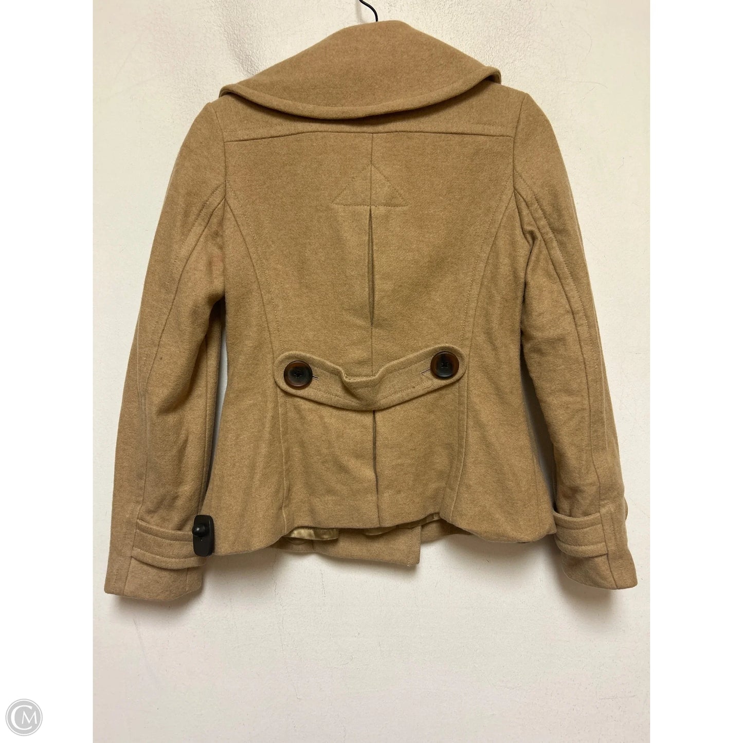 Coat Peacoat By Banana Republic In Tan, Size: S