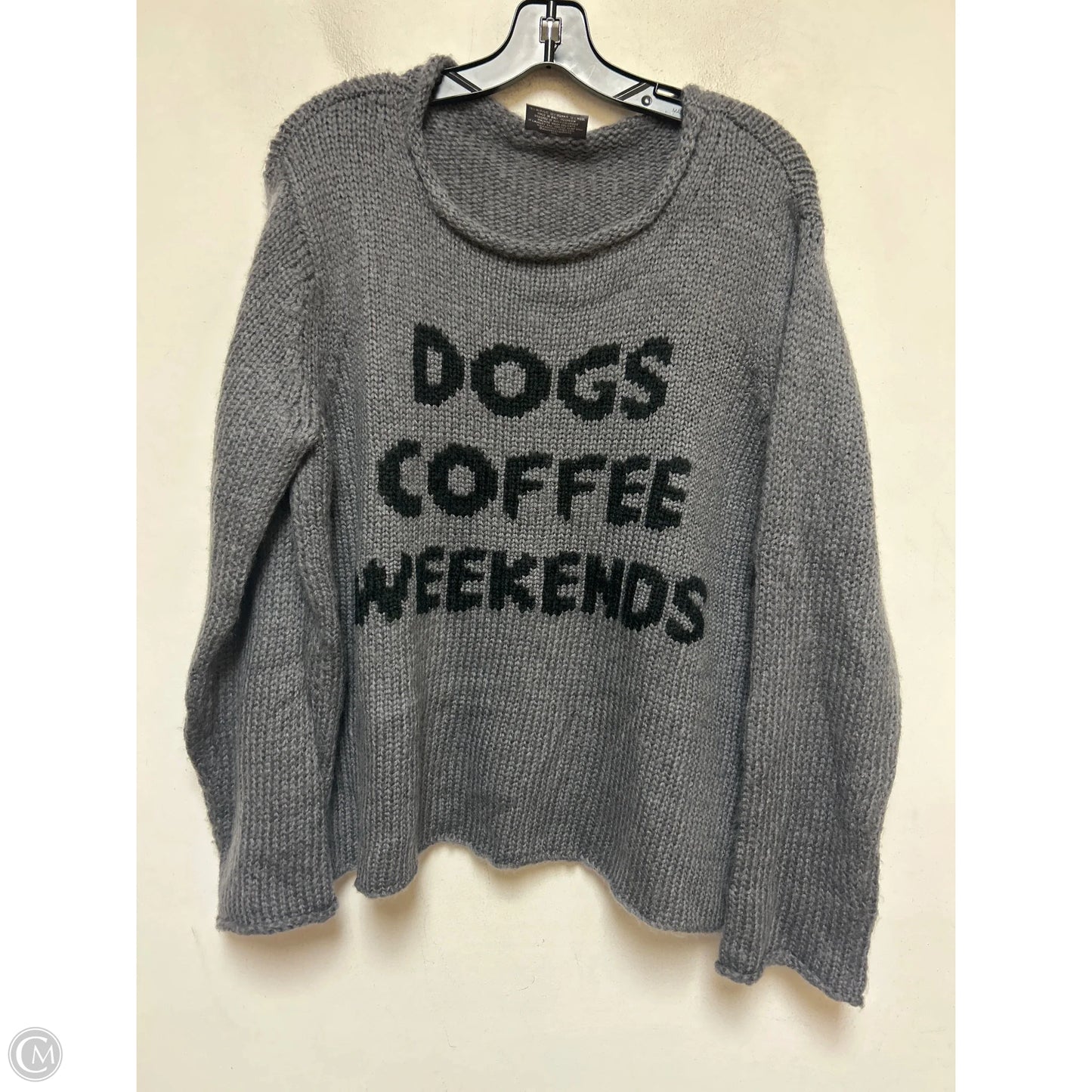 Sweater By Wooden Ships In Grey, Size: M