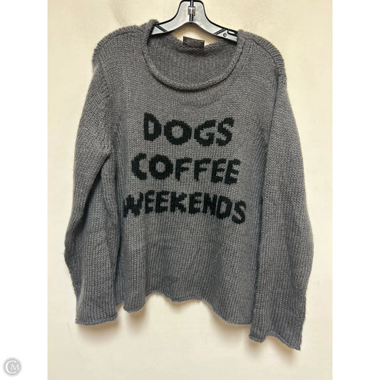 Sweater By Wooden Ships In Grey, Size: M