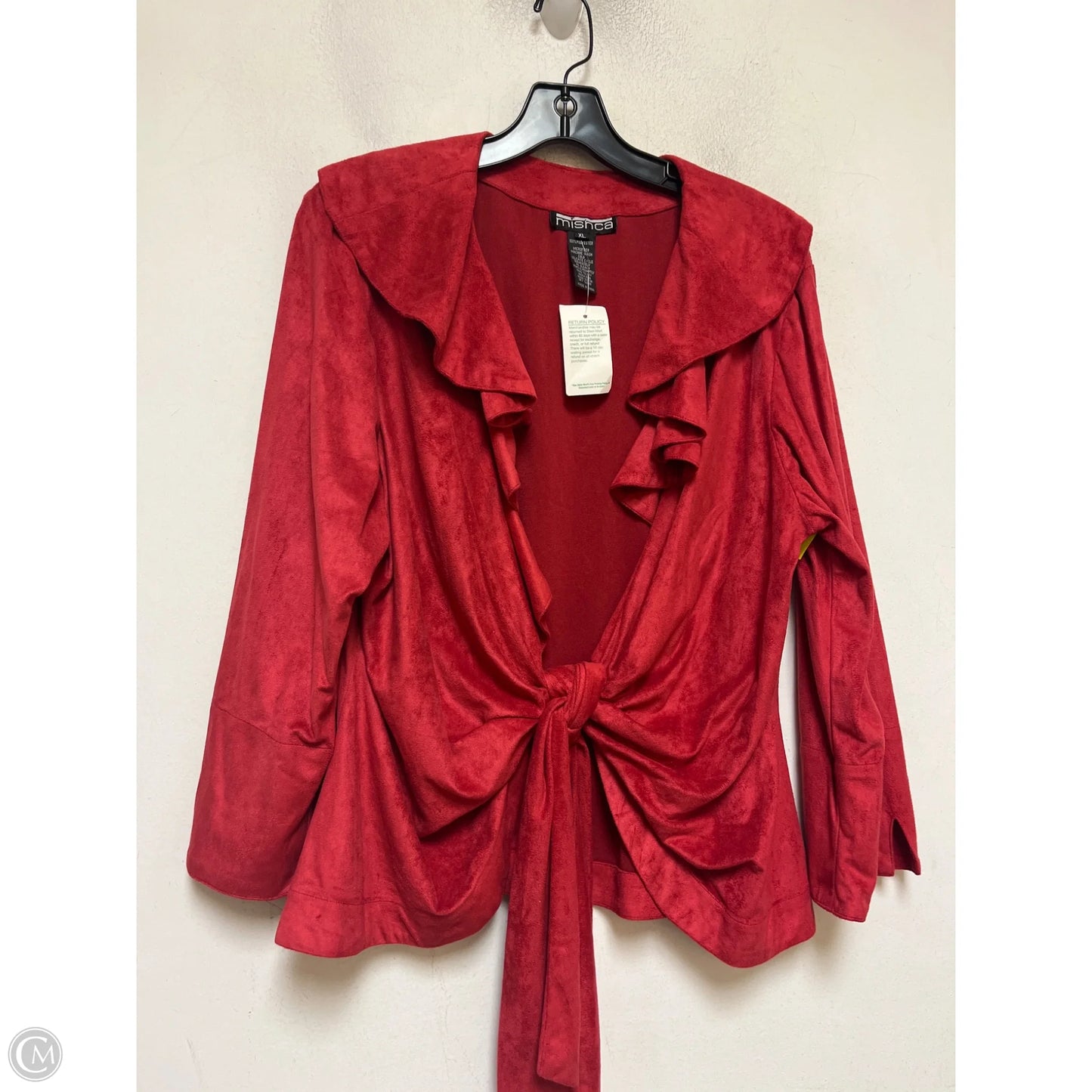 Top Long Sleeve By Clothes Mentor In Red, Size: Xl