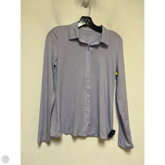 Top Long Sleeve By Loft In Purple, Size: Xs