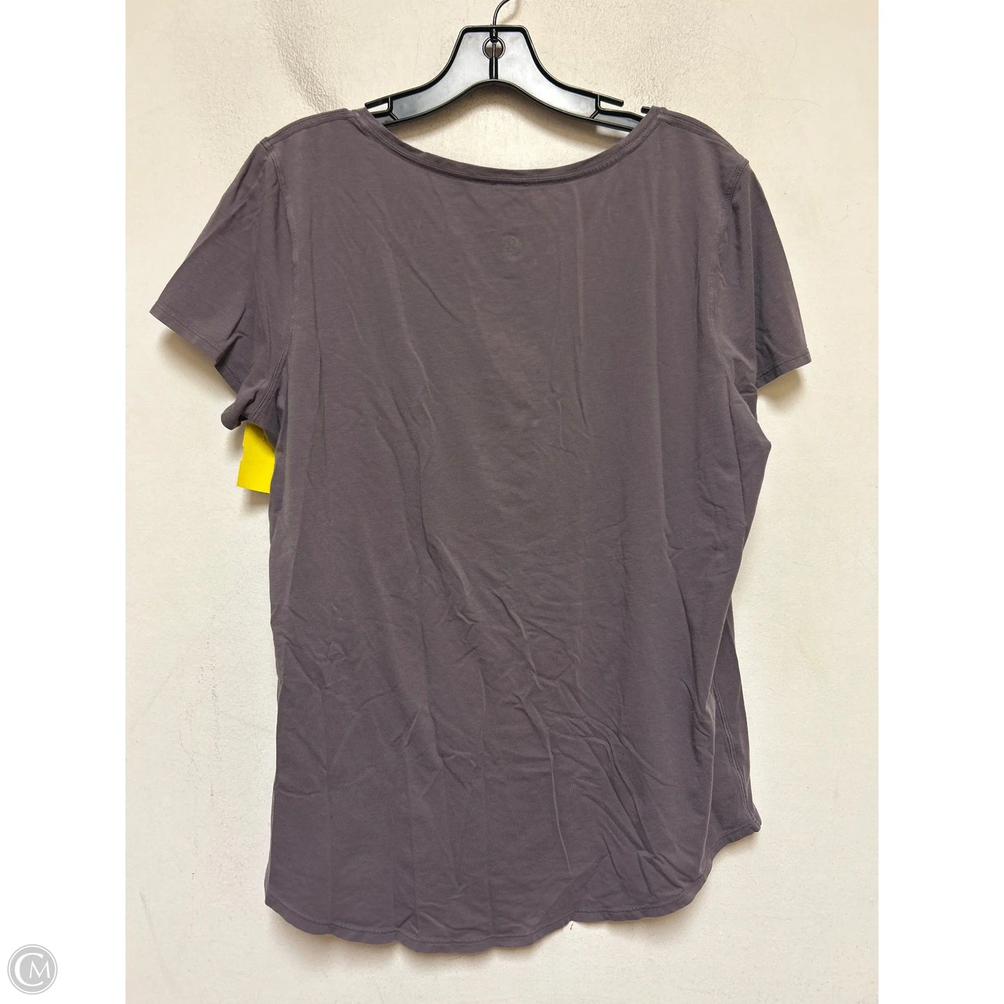 Athletic Top Short Sleeve By Lululemon In Purple, Size: L