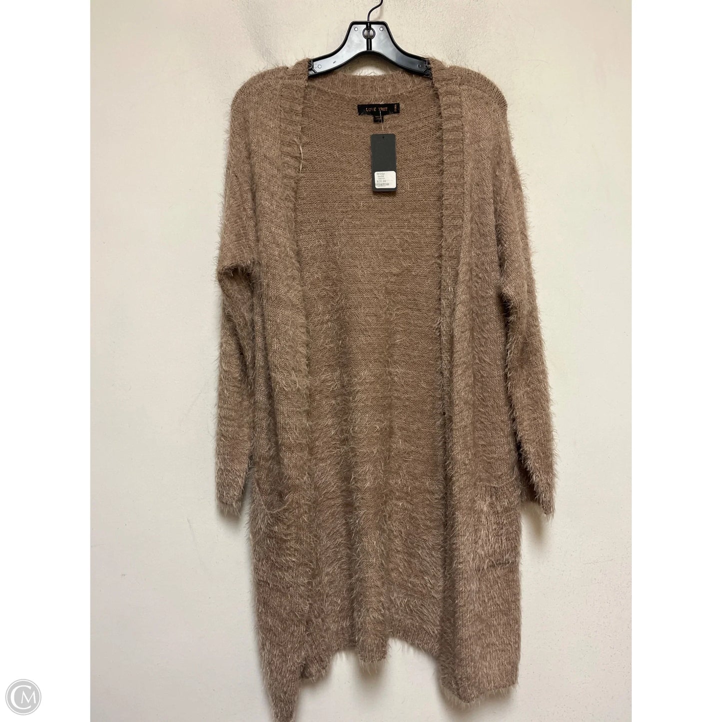 Cardigan By Love Tree In Tan, Size: S
