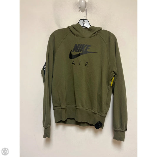 Sweatshirt Hoodie By Nike In Green, Size: S
