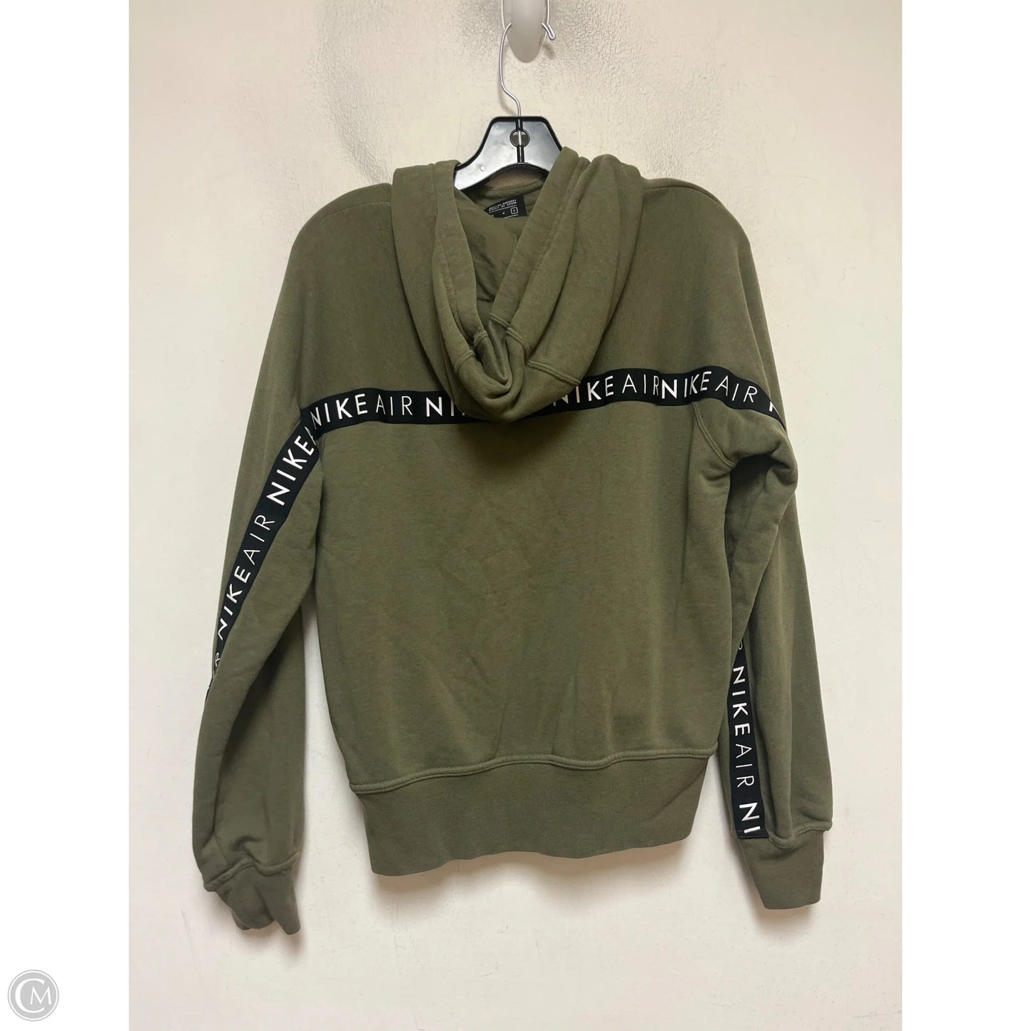 Sweatshirt Hoodie By Nike In Green, Size: S